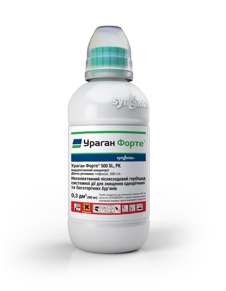 Гербіцид суцільної дії Ураган Форте, 300 мл